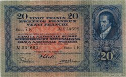 20 Francs SUISSE 1935 P.39e