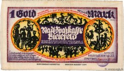 1 Gold Mark ALLEMAGNE Bielefeld 1923 SUP