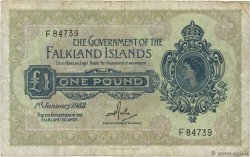 1 Pound ÎLES FALKLAND 1982 P.08d