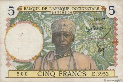 5 Francs AFRIQUE OCCIDENTALE FRANÇAISE (1895-1958)  1937 P.21