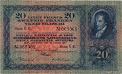 20 Francs SUISSE  1937 P.39f