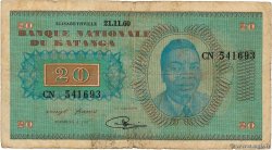 20 Francs KATANGA 1960 P.06a