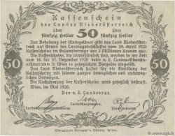 50 Heller ÖSTERREICH  1920 PS.111a VZ