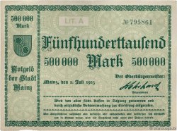 500000 Mark ALLEMAGNE Mainz-Mayence 1923 