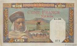 100 Francs ALGERIA  1940 P.085