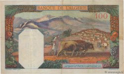 100 Francs ALGERIA  1940 P.085 VF