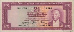 2 1/2 Lira TURQUIE  1957 P.152a