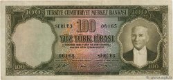 100 Lira TURQUIE  1952 P.167a