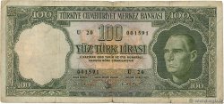 100 Lira TURQUIE  1962 P.176a