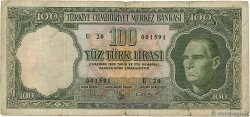100 Lira TURQUíA 1962 P.176a