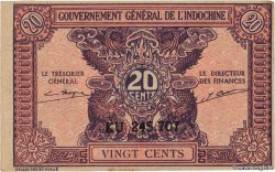20 Cents INDOCHINE FRANÇAISE  1942 P.090