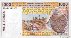 1000 Francs ÉTATS DE L AFRIQUE DE L OUEST 1998 P.411Dh