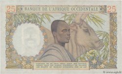 25 Francs FRENCH WEST AFRICA 1943 P.38 XF