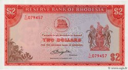 2 Dollars RHODÉSIE  1977 P.35c