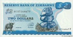 2 Dollars ZIMBABWE  1994 P.01c