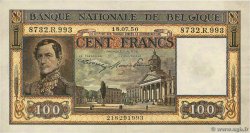 100 Francs BELGIQUE 1950 P.126 TTB
