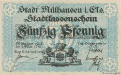 50 Pfennig ALLEMAGNE Mulhouse 1918 pr.NEUF