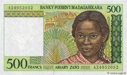 500 Francs - 100 Ariary MADAGASCAR  1994 P.075a 