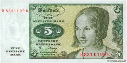 5 Deutsche Mark ALLEMAGNE FÉDÉRALE  1980 P.30b