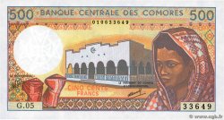 500 Francs COMORES  1994 P.10b2