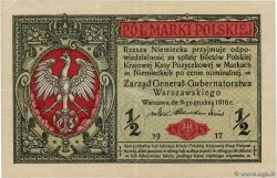 1/2 Marki POLAND 1917 P.007 XF