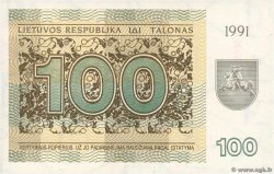 100 Talonas LITUANIA  1991 P.38b