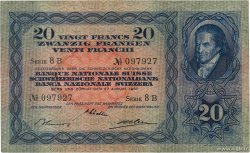 20 Francs SUISSE 1937 P.39f