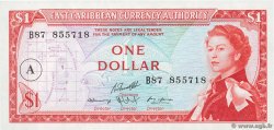 1 Dollar EAST CARIBBEAN STATES  1965 P.13h