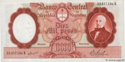 10000 Pesos ARGENTINA  1961 P.281b