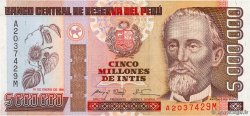 5000000 Intis PERU 1991 P.150 AU