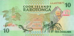 10 Dollars COOK ISLANDS 1992 P.08a UNC