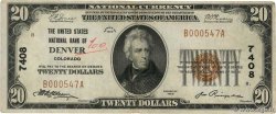 20 Dollars ESTADOS UNIDOS DE AMÉRICA Denver 1929 Fr.1802 BC