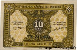 10 Cents INDOCHINE FRANÇAISE 1942 P.089a