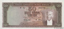 50 Lira TURQUIE  1970 P.187A