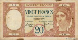 20 Francs DJIBOUTI  1936 P.07a