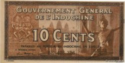 10 Cents INDOCHINE FRANÇAISE  1939 P.085e
