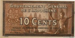 10 Cents INDOCHINE FRANÇAISE 1939 P.085e