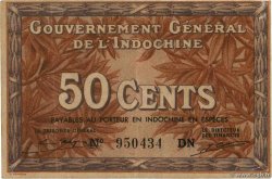 50 Cents INDOCHINE FRANÇAISE  1939 P.087d