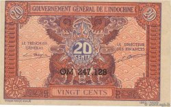 20 Cents INDOCHINE FRANÇAISE  1942 P.090a