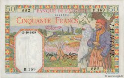 50 Francs TUNISIE  1939 P.12a