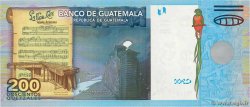 200 Quetzales GUATEMALA 2009 P.120 FDC