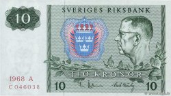 10 Kronor SUÈDE 1968 P.52b NEUF