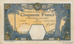 50 Francs DAKAR AFRIQUE OCCIDENTALE FRANÇAISE (1895-1958) Dakar 1929 P.09Bc TB