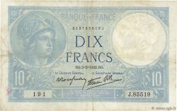 10 Francs MINERVE modifié FRANCE  1942 F.07.31 TB