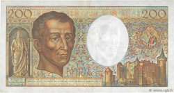 200 Francs MONTESQUIEU Fauté FRANCE  1987 F.70 VF