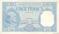 20 Francs BAYARD FRANCE  1916 F.11.01