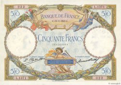 50 Francs LUC OLIVIER MERSON FRANKREICH  1927 F.15.01