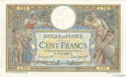 100 Francs LUC OLIVIER MERSON avec LOM FRANCE  1909 F.22.02 TTB+
