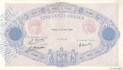 500 Francs BLEU ET ROSE FRANCE  1923 F.30.27 TTB+
