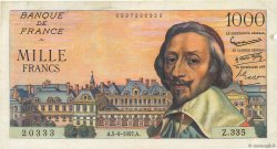1000 Francs RICHELIEU FRANCE  1957 F.42.26 F+